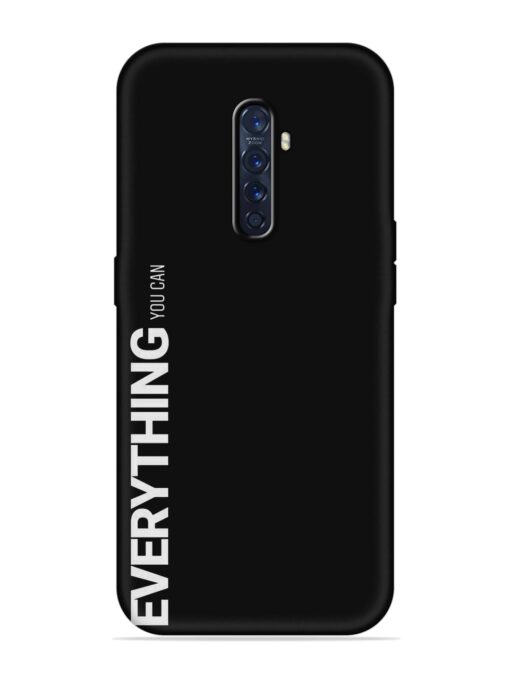 Everything You Can Embossed Soft Silicone Case for Oppo Reno 2F Zapvi