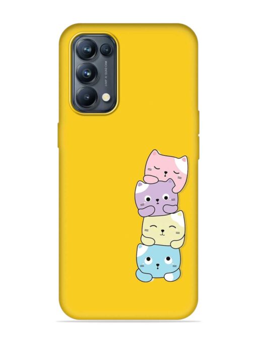 Cartoon Anime Embossed Soft Silicone Case for Oppo Reno 5 Pro (5G) Zapvi