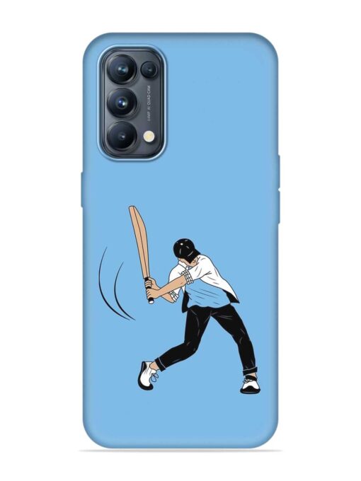 Cricket Gully Boy Embossed Soft Silicone Case for Oppo Reno 5 Pro (5G) Zapvi