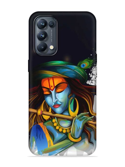 Krishna Art Embossed Soft Silicone Case for Oppo Reno 5 Pro (5G) Zapvi