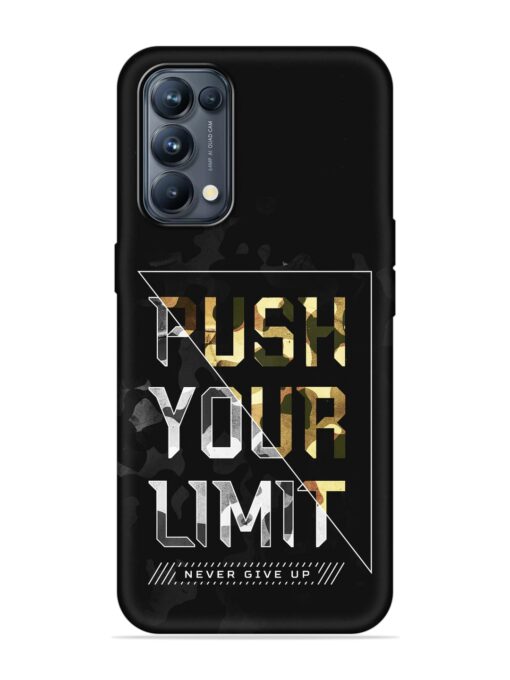 Push Your Limits Embossed Soft Silicone Case for Oppo Reno 5 Pro (5G) Zapvi