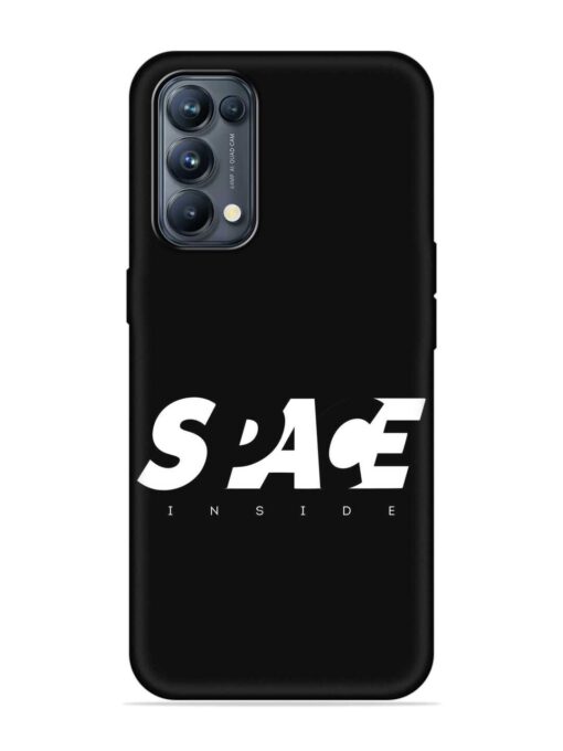 Space Typography Art Embossed Soft Silicone Case for Oppo Reno 5 Pro (5G) Zapvi