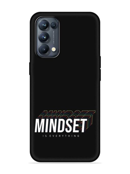 Mindset Everything Slogan Embossed Soft Silicone Case for Oppo Reno 5 Pro (5G) Zapvi