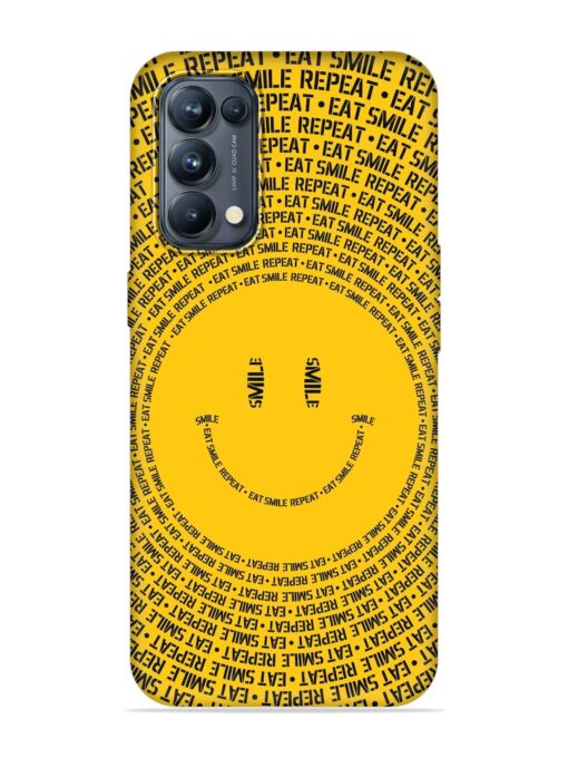 Smiley Embossed Soft Silicone Case for Oppo Reno 5 Pro (5G) Zapvi