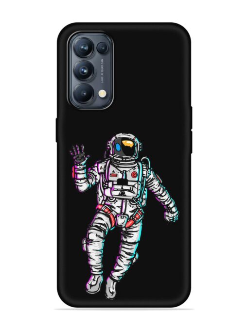 Spaceman Embossed Soft Silicone Case for Oppo Reno 5 Pro (5G) Zapvi