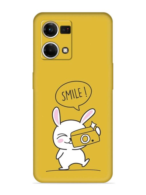 Hey Smile Please Embossed Soft Silicone Case for Oppo Reno 7 (4G) Zapvi