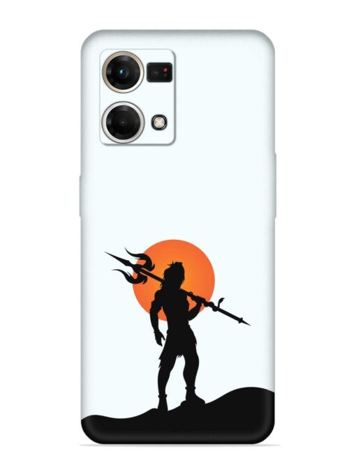 Lord Mahadev Trendy Embossed Soft Silicone Case for Oppo Reno 7 (4G) Zapvi