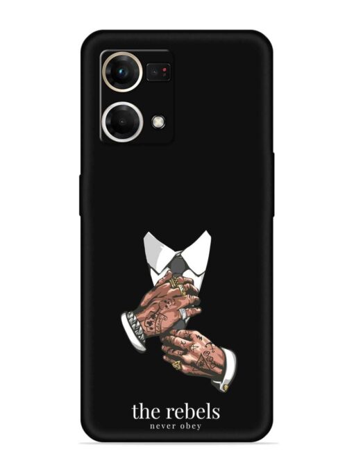 Rebels Slogan Man Embossed Soft Silicone Case for Oppo Reno 7 (4G) Zapvi