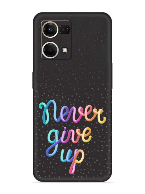 Colorful Stylized Rainbow Embossed Soft Silicone Case for Oppo Reno 7 (4G) Zapvi