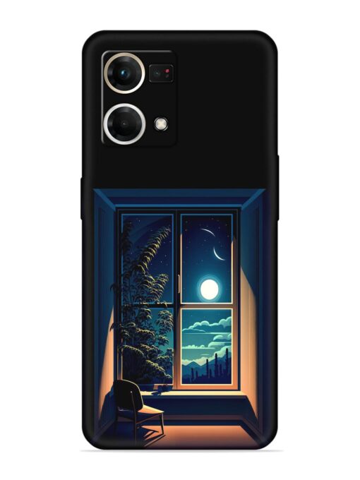 Night View At Window Embossed Soft Silicone Case for Oppo Reno 7 (4G) Zapvi