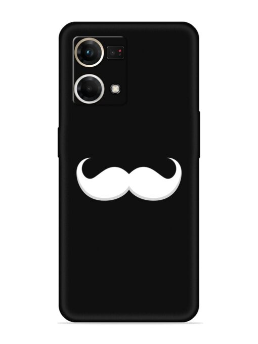 Mustache Vector Embossed Soft Silicone Case for Oppo Reno 7 (4G) Zapvi