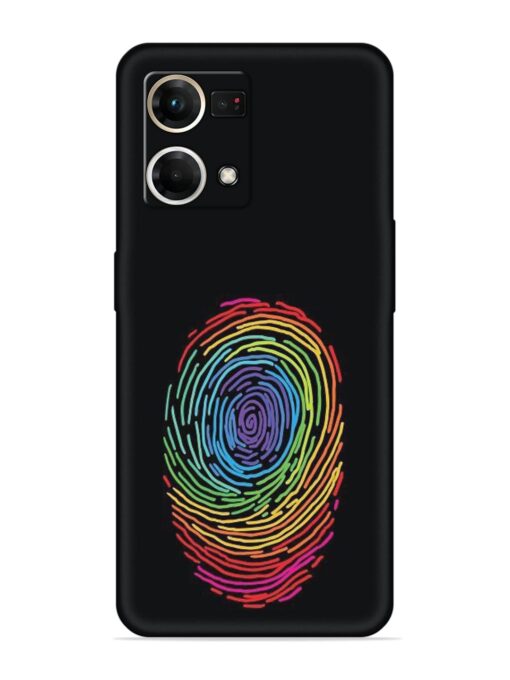 Fingerprint Of Thumb Art Embossed Soft Silicone Case for Oppo Reno 7 (4G) Zapvi