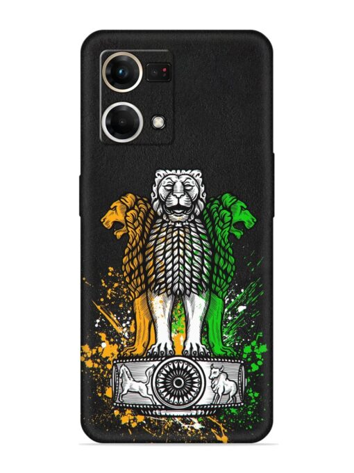 Pillars Of Ashoka Embossed Soft Silicone Case for Oppo Reno 7 (4G) Zapvi