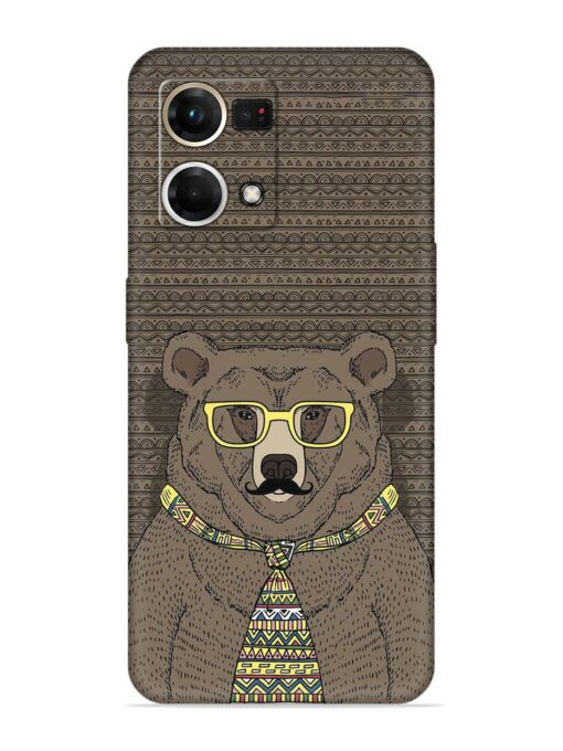 Grizzly Bear Embossed Soft Silicone Case for Oppo Reno 7 (4G) Zapvi