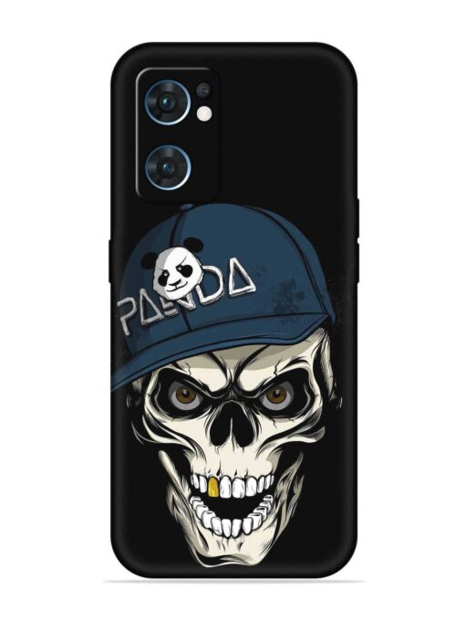 Panda Skull Embossed Soft Silicone Case for Oppo Reno 7 (5G) Zapvi