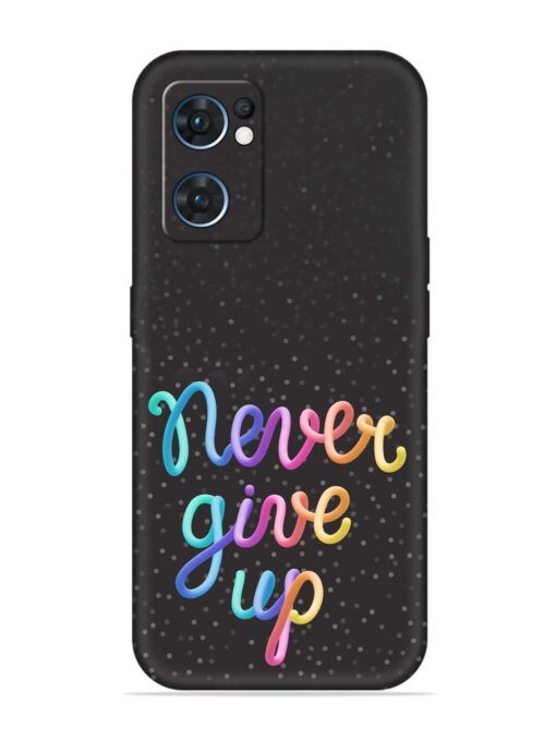 Colorful Stylized Rainbow Embossed Soft Silicone Case for Oppo Reno 7 (5G) Zapvi