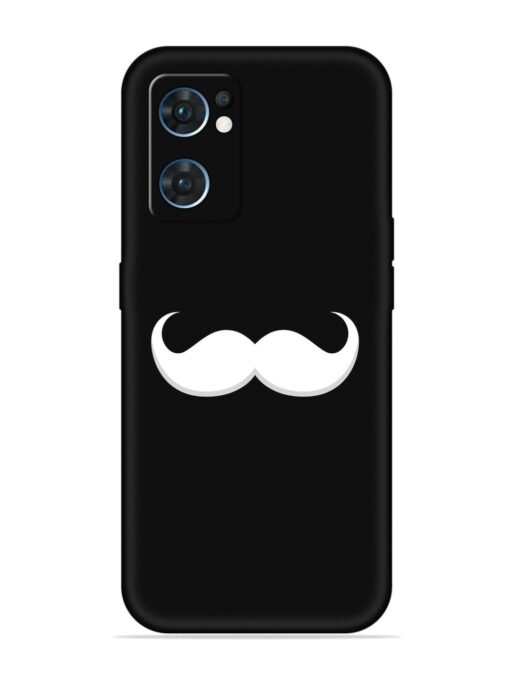 Mustache Vector Embossed Soft Silicone Case for Oppo Reno 7 (5G) Zapvi