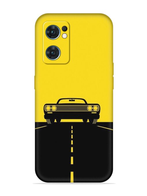 Classic Car Embossed Soft Silicone Case for Oppo Reno 7 (5G) Zapvi