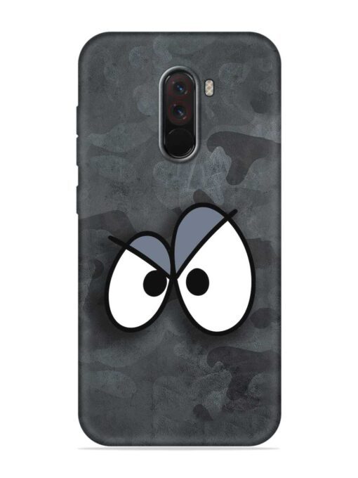 Big Eyes Night Mode Embossed Soft Silicone Case for Poco F1 Zapvi