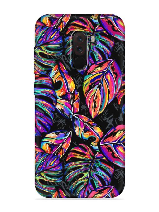 Tropical Seamless Vector Embossed Soft Silicone Case for Poco F1 Zapvi