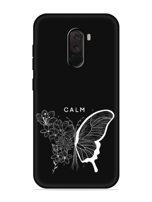 Calm Embossed Soft Silicone Case for Poco F1 Zapvi