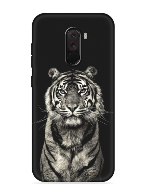 Tiger Art Embossed Soft Silicone Case for Poco F1 Zapvi