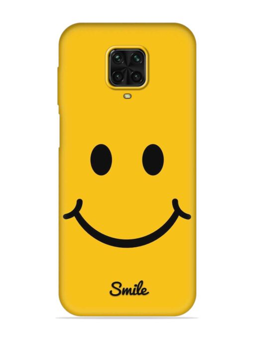 Yellow Smiley Embossed Soft Silicone Case for Poco M2 Pro Zapvi