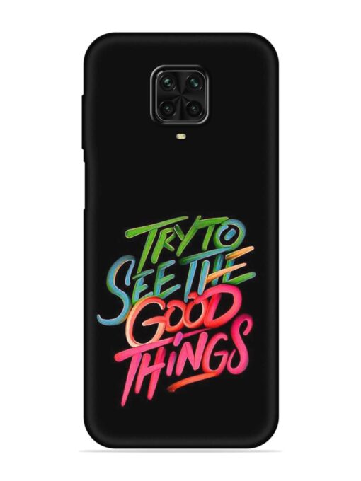 Try To See The Good Things Embossed Soft Silicone Case for Poco M2 Pro Zapvi