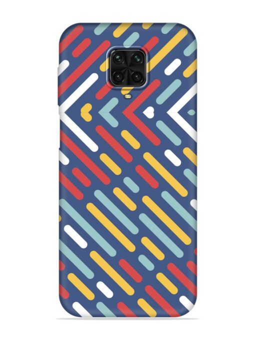 Colored Lines Embossed Soft Silicone Case for Poco M2 Pro Zapvi