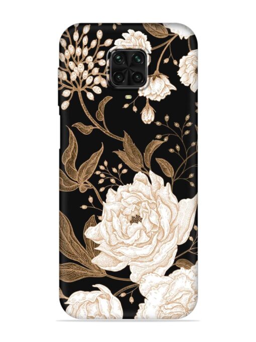 Peonies Roses Floral Embossed Soft Silicone Case for Poco M2 Pro Zapvi