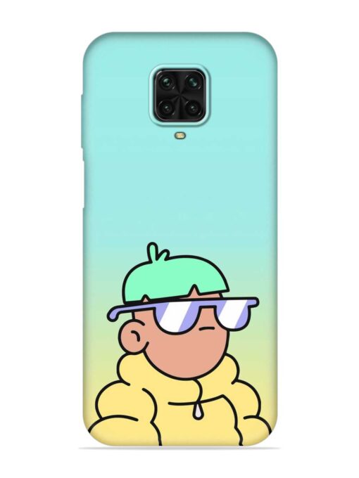 Doodles Cool Character Embossed Soft Silicone Case for Poco M2 Pro Zapvi