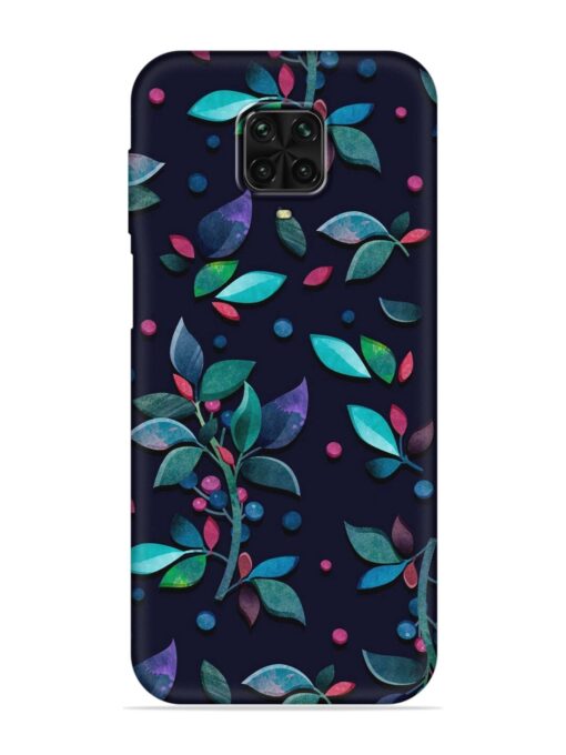 Decorative Watercolor Flower Embossed Soft Silicone Case for Poco M2 Pro Zapvi