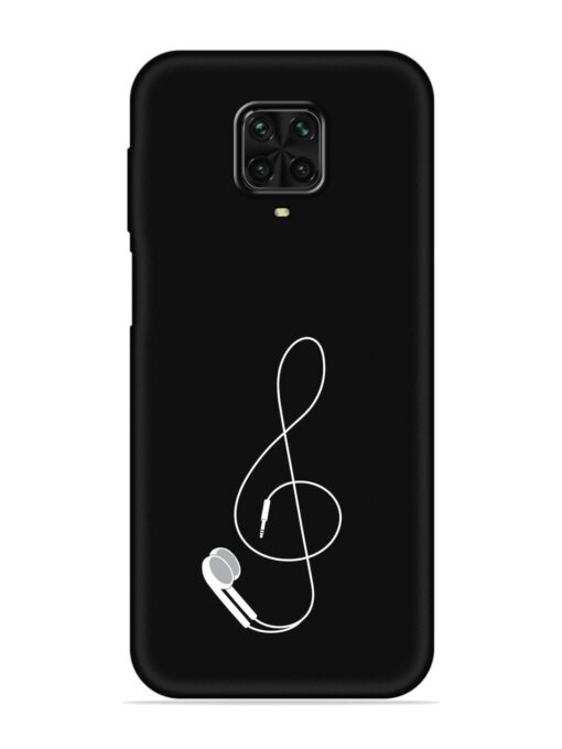 Music Earphone Vector Embossed Soft Silicone Case for Poco M2 Pro Zapvi