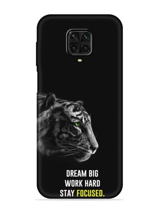 Dream Big Work Hard Embossed Soft Silicone Case for Poco M2 Pro Zapvi