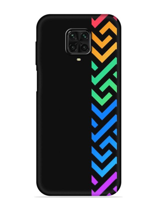 Colorshape Stripes Embossed Soft Silicone Case for Poco M2 Pro Zapvi