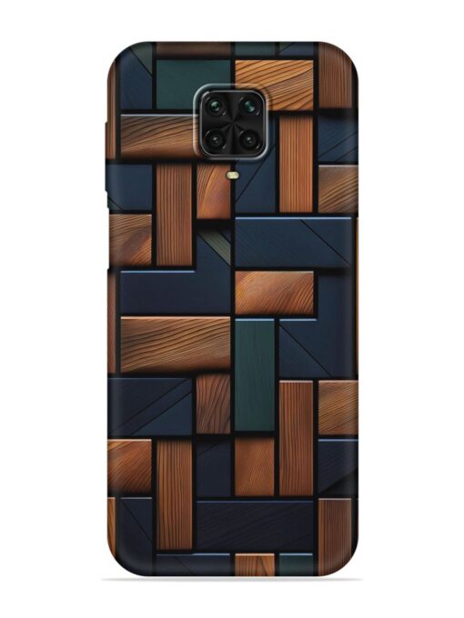 Wooden Background Cubes Embossed Soft Silicone Case for Poco M2 Pro Zapvi