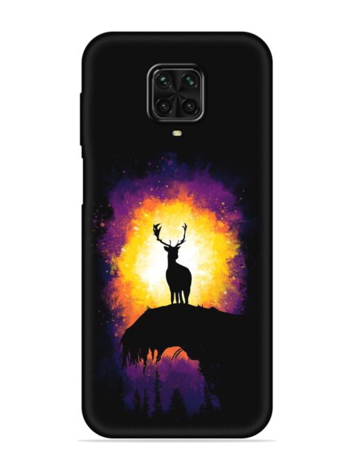 Elk Animal Art Embossed Soft Silicone Case for Poco M2 Pro Zapvi