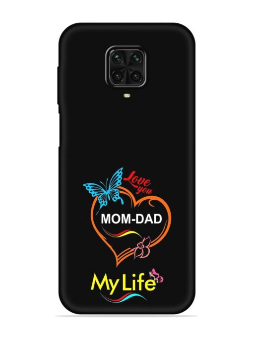 Love You Mom Dad Embossed Soft Silicone Case for Poco M2 Pro Zapvi