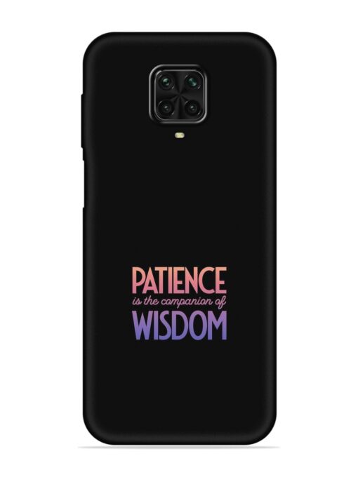 Patience Is The Embossed Soft Silicone Case for Poco M2 Pro Zapvi