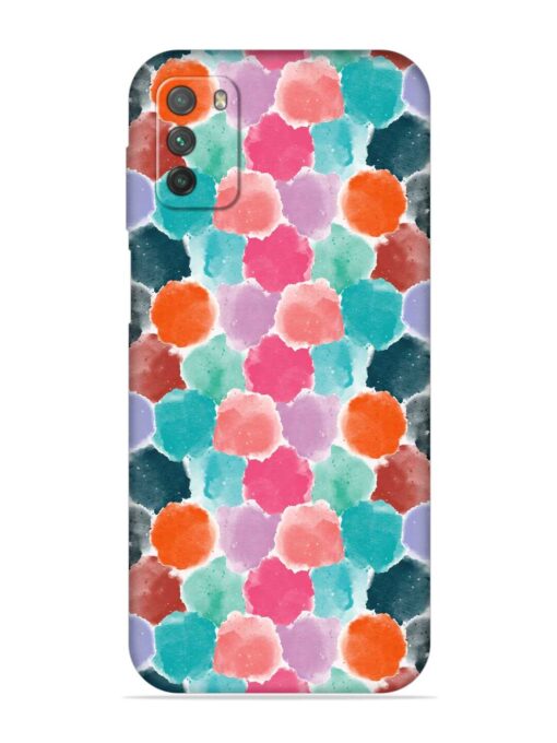 Colorful Seamless Pattern Embossed Soft Silicone Case for Poco M3 Zapvi