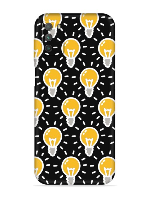 Light Bulb Seamless Embossed Soft Silicone Case for Poco M3 Zapvi