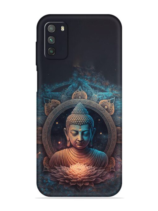 Gautam Buddha Embossed Soft Silicone Case for Poco M3 Zapvi