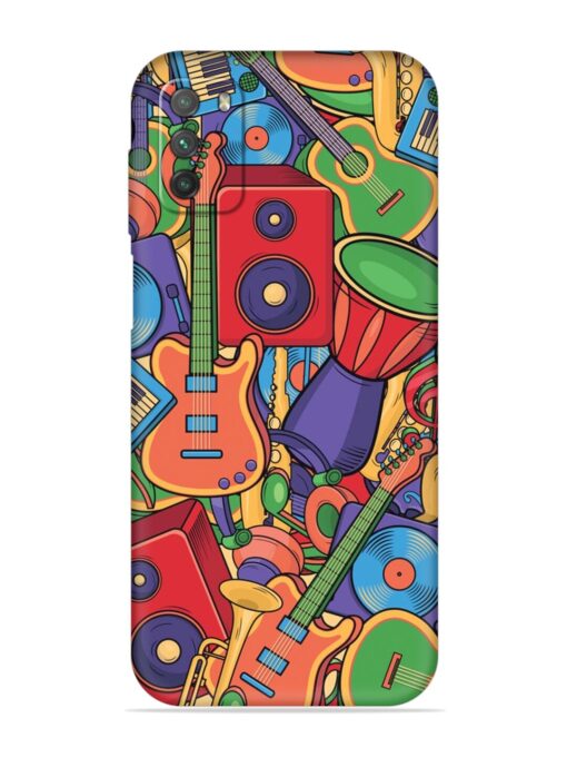 Colorful Music Art Embossed Soft Silicone Case for Poco M3 Zapvi