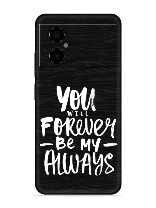 You Will Forever Embossed Soft Silicone Case for Poco M4 (5G) Zapvi