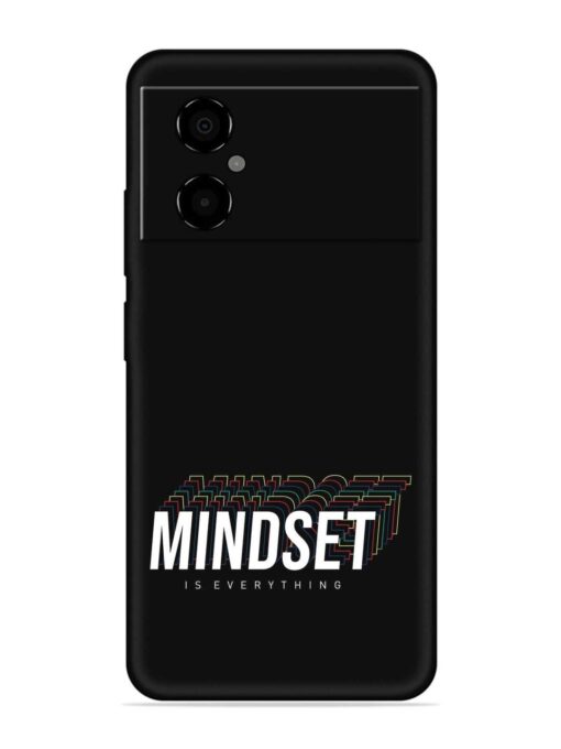 Mindset Everything Slogan Embossed Soft Silicone Case for Poco M4 (5G) Zapvi