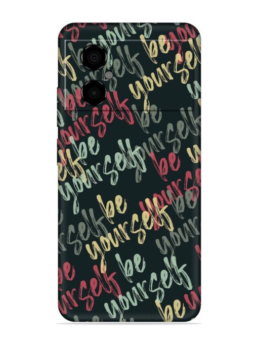 Yourself Seamless Embossed Soft Silicone Case for Poco M4 (5G) Zapvi