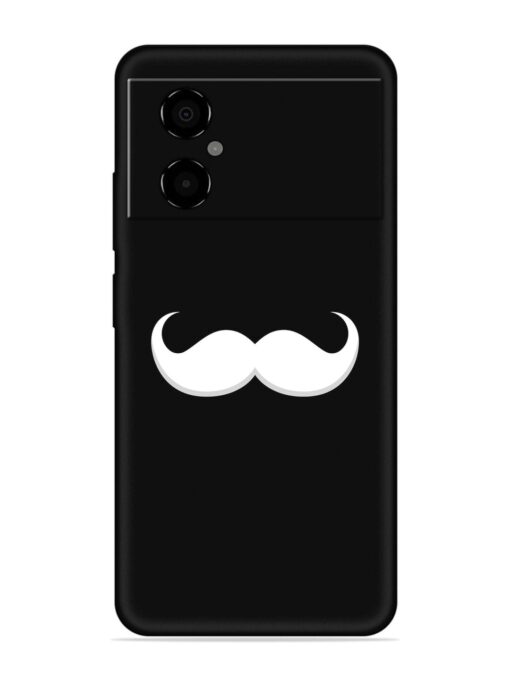 Mustache Vector Embossed Soft Silicone Case for Poco M4 (5G) Zapvi