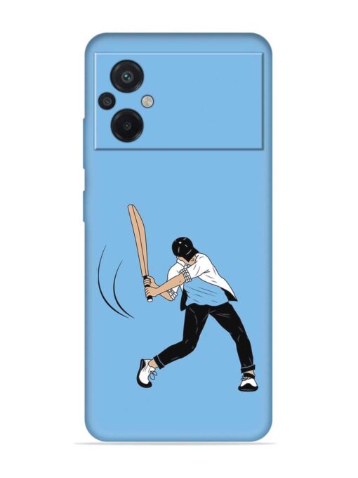 Cricket Gully Boy Embossed Soft Silicone Case for Poco M5 Zapvi