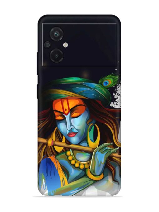 Krishna Art Embossed Soft Silicone Case for Poco M5 Zapvi