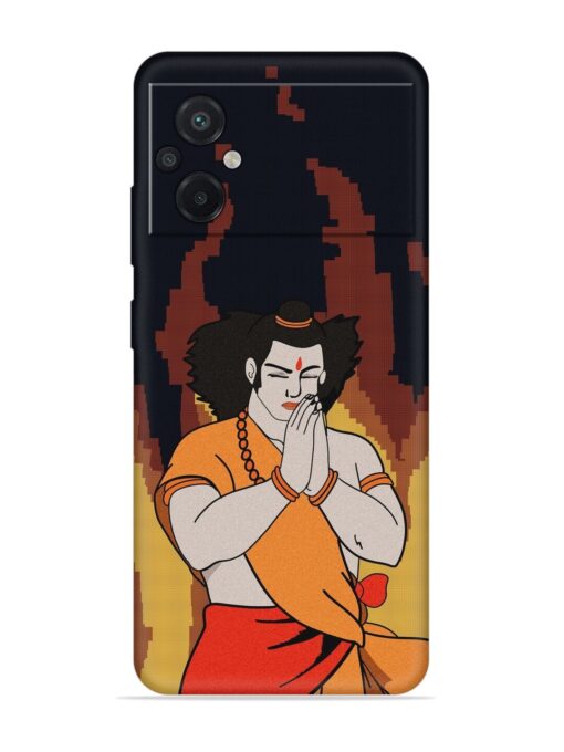 Shree Ram Vector Embossed Soft Silicone Case for Poco M5 Zapvi